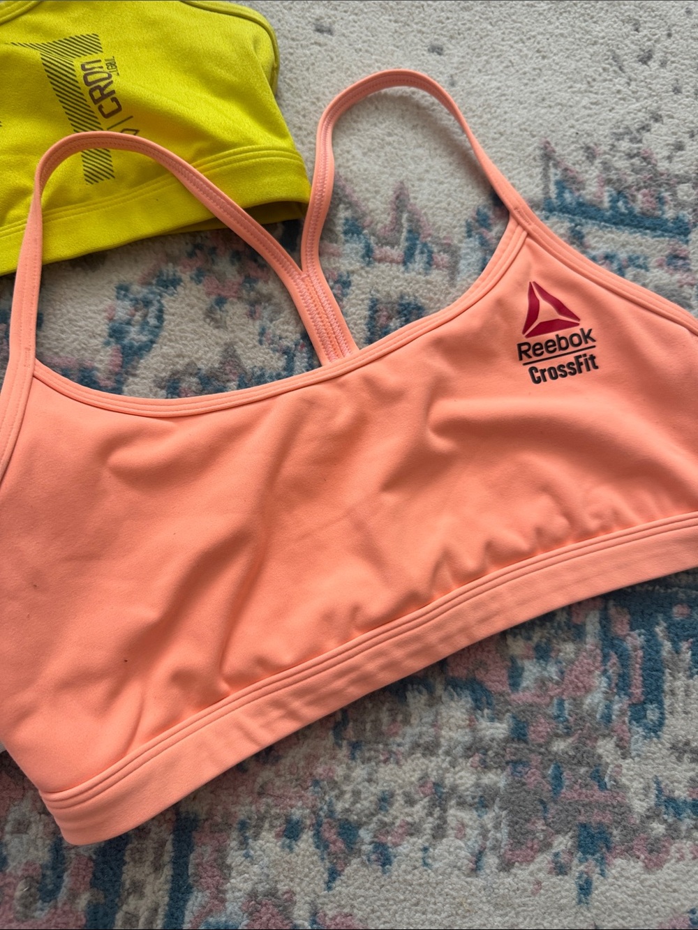 Reebok Women's Sports Bra Pack - Purple, Aqua, Coral, White & Yellow - Picture 6 of 6